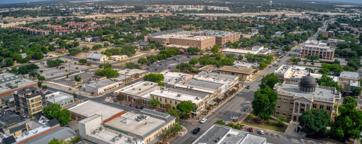 Georgetown, TX aerial view